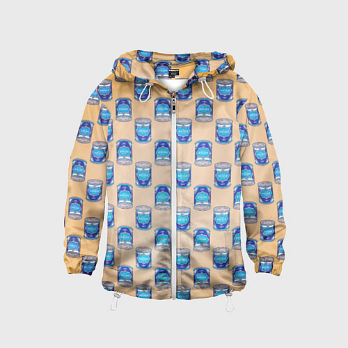 Детская ветровка Сгущенка паттерн / 3D-Белый – фото 1