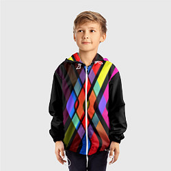 Ветровка с капюшоном детская Пересечение, цвет: 3D-белый — фото 2