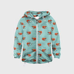 Детская ветровка Креветки паттерн
