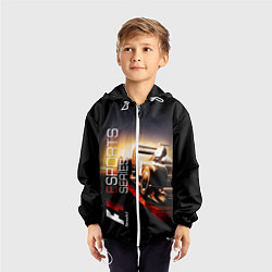 Ветровка с капюшоном детская FORMULA 1, цвет: 3D-белый — фото 2