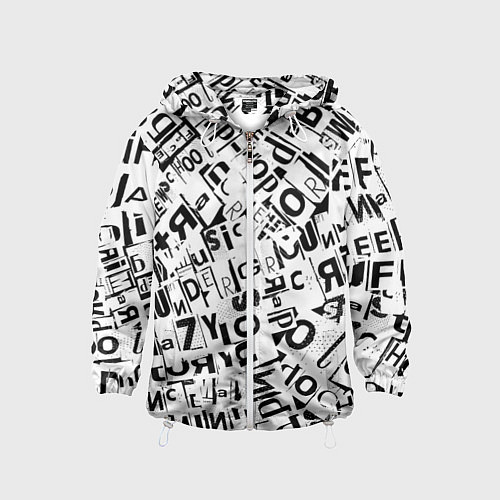 Детская ветровка UNDER WHITE / 3D-Белый – фото 1