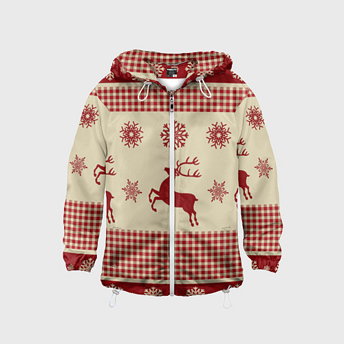 Детская ветровка Олени / 3D-Белый – фото 1