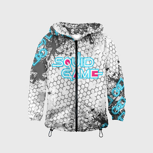 Детская ветровка Игра в кальмара / 3D-Черный – фото 1