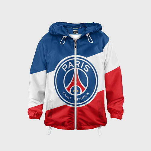 Детская ветровка Paris Saint-Germain FC / 3D-Белый – фото 1