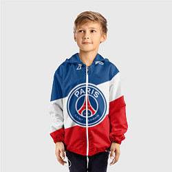 Ветровка с капюшоном детская Paris Saint-Germain FC, цвет: 3D-белый — фото 2