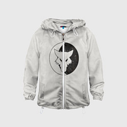 Ветровка с капюшоном детская Лунные волки ранний лого цвет легиона, цвет: 3D-белый