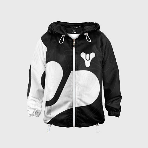 Детская ветровка DESTINY 2 LOGO WHITE / 3D-Белый – фото 1