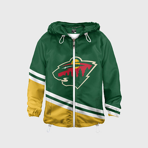 Детская ветровка Minnesota Wild NHL / 3D-Белый – фото 1