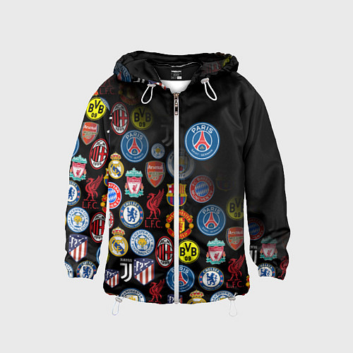 Детская ветровка PSG LOGOBOMBING / 3D-Белый – фото 1