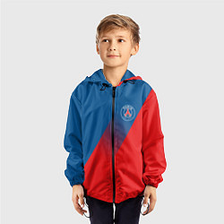 Ветровка с капюшоном детская PSG GRADIENT SPORT UNIFORM, цвет: 3D-черный — фото 2