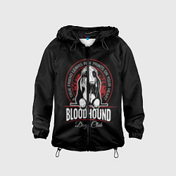 Ветровка с капюшоном детская Бладхаунд Bloodhound, цвет: 3D-черный