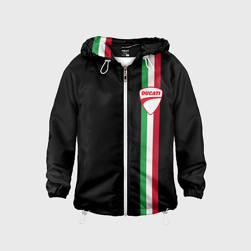 Детская ветровка DUCATI MOTOCYCLE ITALY LINE / 3D-Белый – фото 1