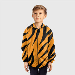 Ветровка с капюшоном детская Тигррра, цвет: 3D-черный — фото 2