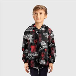 Ветровка с капюшоном детская WATCH DOGS LEGION REVOLUTION PATTERN, цвет: 3D-черный — фото 2