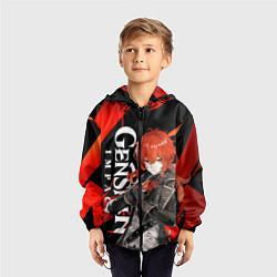 Ветровка с капюшоном детская ДИЛЮК ИЗ МОНДШТАТА DILUC, цвет: 3D-черный — фото 2
