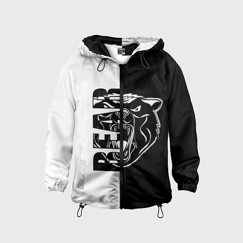 Детская ветровка BEAR Медведь / 3D-Черный – фото 1