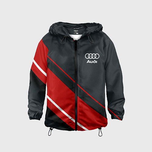 Детская ветровка Audi sport red / 3D-Черный – фото 1