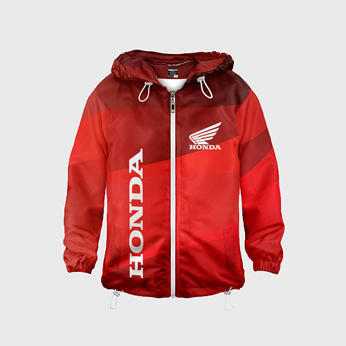 Детская ветровка Honda - Red / 3D-Белый – фото 1