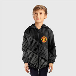 Ветровка с капюшоном детская Manchester United , Манчестер Юнайтед, цвет: 3D-черный — фото 2