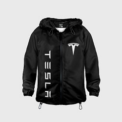 Детская ветровка Tesla Тесла логотип и надпись