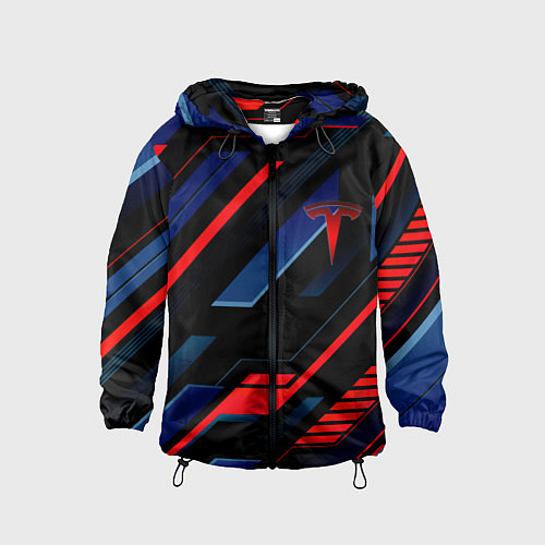 Детская ветровка TESLA - RED TECHNOLOGY / 3D-Черный – фото 1