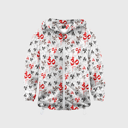 Детская ветровка Мантра ОМ АУМ / 3D-Белый – фото 1