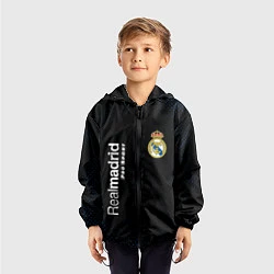 Ветровка с капюшоном детская REAL MADRID Pro Sport Потертости, цвет: 3D-черный — фото 2