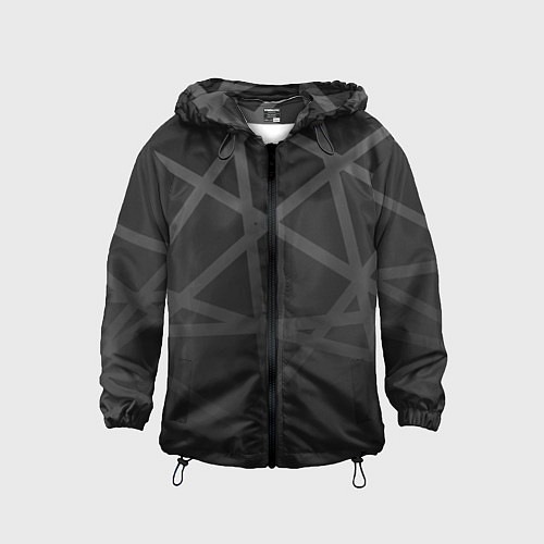 Детская ветровка ГЕОМЕТРИЧЕСКИЙ ПАТТЕРН ЧЕРНЫЙ / 3D-Черный – фото 1