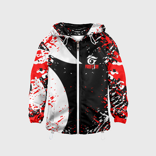 Детская ветровка Free Fire брызги / 3D-Белый – фото 1