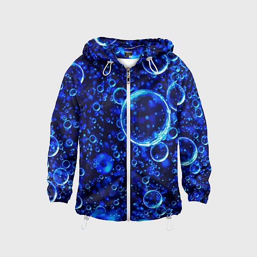 Детская ветровка Пузыри воздуха в воде Pattern / 3D-Белый – фото 1