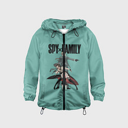 Ветровка с капюшоном детская Spy x Family, цвет: 3D-черный