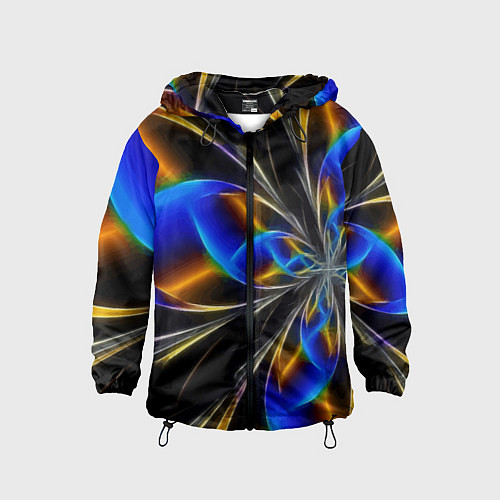 Детская ветровка Neon vanguard pattern Fashion 2023 / 3D-Черный – фото 1