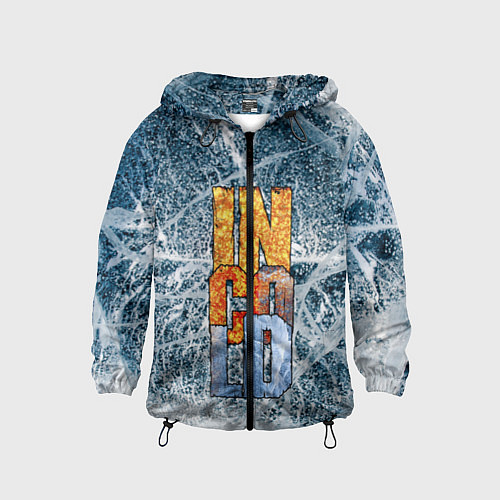 Детская ветровка IN COLD logo with ice / 3D-Черный – фото 1