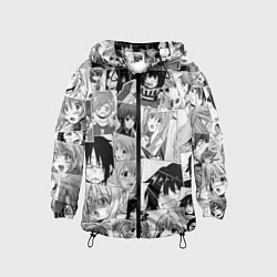Ветровка с капюшоном детская Log Horizon pattern, цвет: 3D-черный