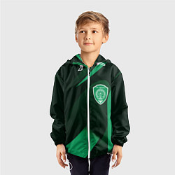 Ветровка с капюшоном детская Футбольный клуб АХМАТ ЧЕЧНЯ, цвет: 3D-белый — фото 2