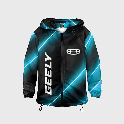 Детская ветровка Geely Неоновые Лампы / 3D-Черный – фото 1