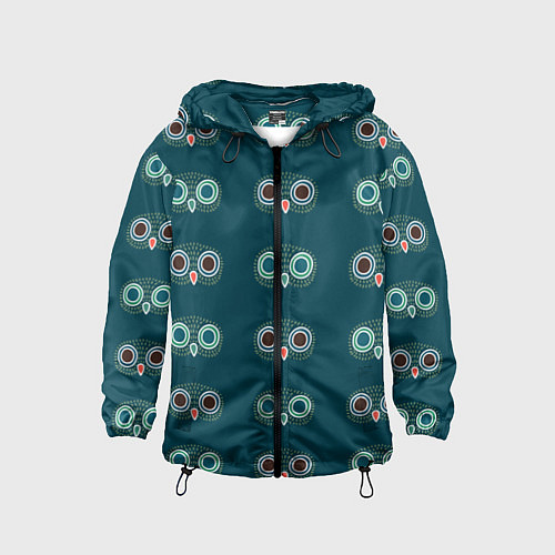 Детская ветровка Совиный парад / 3D-Черный – фото 1