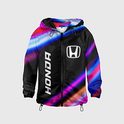 Ветровка с капюшоном детская Honda speed lights, цвет: 3D-черный