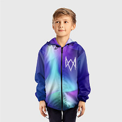 Ветровка с капюшоном детская Watch Dogs northern cold, цвет: 3D-черный — фото 2