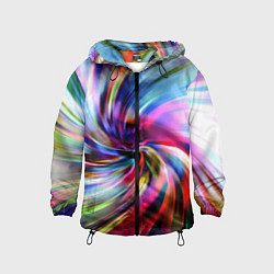 Детская ветровка Радужная спираль