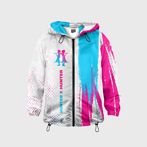 Детская ветровка Hunter x Hunter neon gradient style: по-вертикали / 3D-Черный – фото 1