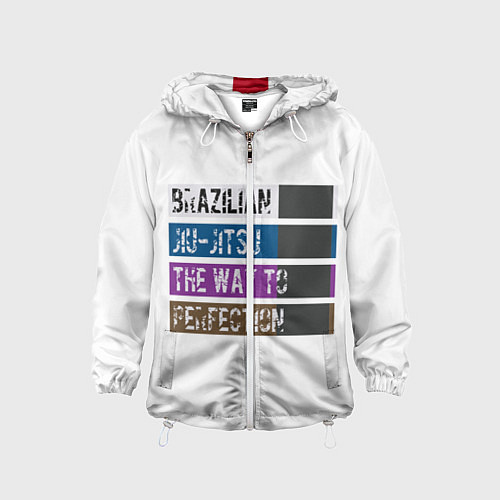 Детская ветровка Jiu Jitsu Rank / 3D-Белый – фото 1