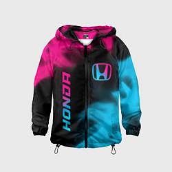 Детская ветровка Honda - neon gradient: надпись, символ