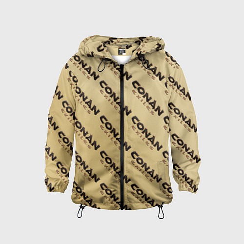 Детская ветровка Конан эксайлс узор / 3D-Черный – фото 1