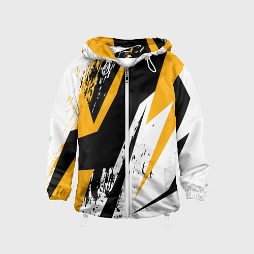 Детская ветровка Гоночная абстракция / 3D-Белый – фото 1