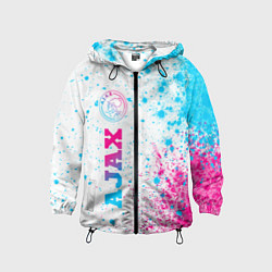 Детская ветровка Ajax neon gradient style: по-вертикали