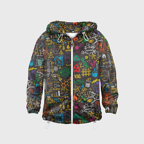 Детская ветровка Шпаргалка по химии / 3D-Белый – фото 1