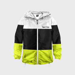 Детская ветровка Sport - полосатый желтый черный белый