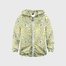 Детская ветровка Цветы штрихованные