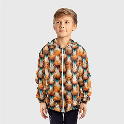 Ветровка с капюшоном детская Боевое одеяние шамана, цвет: 3D-белый — фото 2